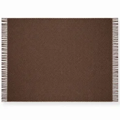 Uldplaid - 100% Uld - 130x200 cm - Oslo Mel brun