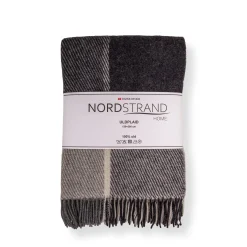 Uldplaid - 100% Uld - 130x200 cm - Oslo Peat sort