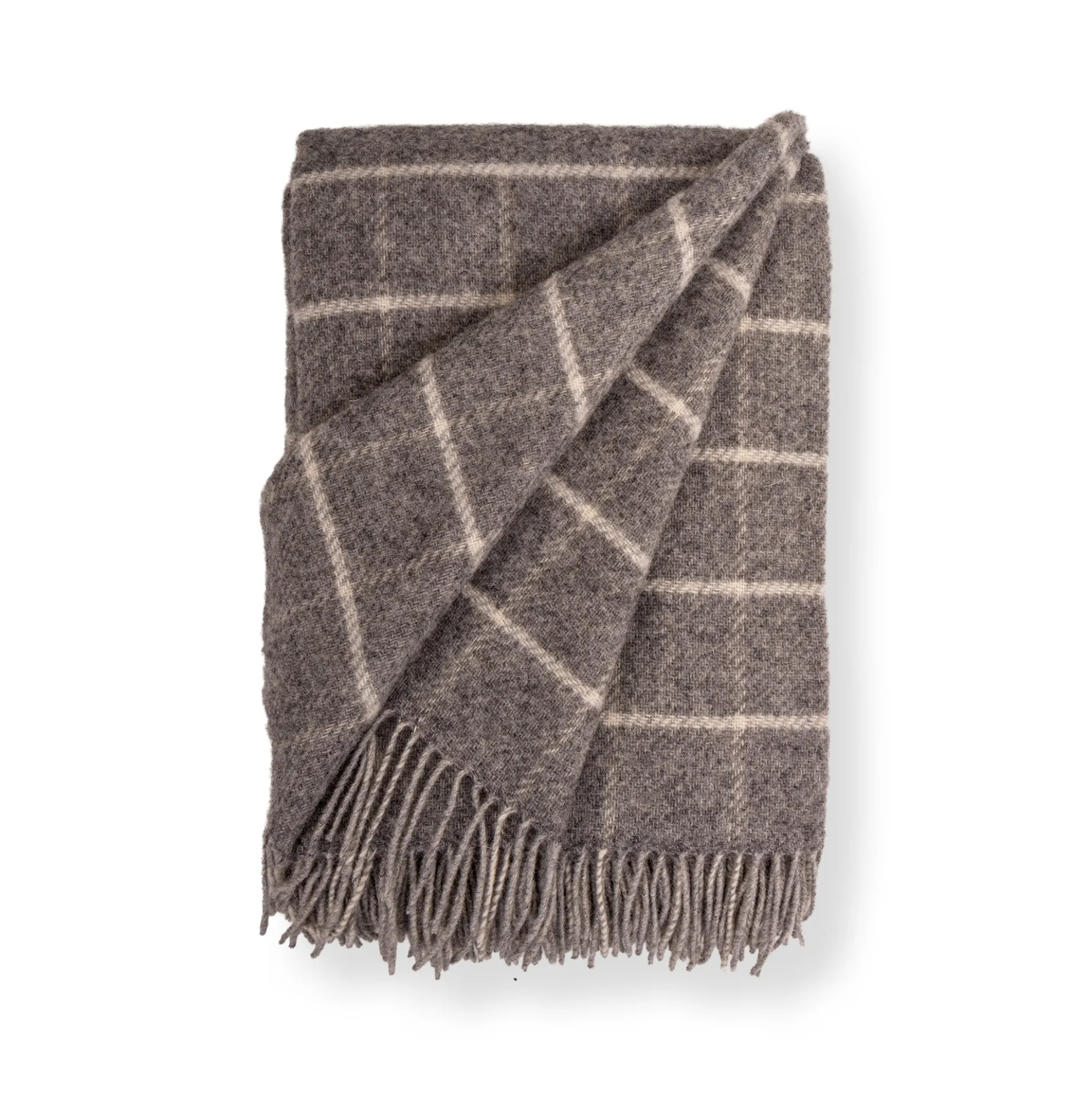 Uldplaid - 100% Uld - 130x200 cm - Oslo Wild brun