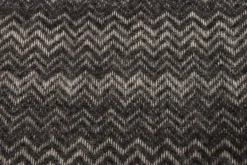 Uldplaid - 100% Uld - 130x200 cm - Zigzag grå