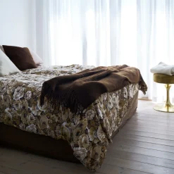 Uldplaid - 130x200 cm - Gotlanduld/lammeuld - Gotland Walnut