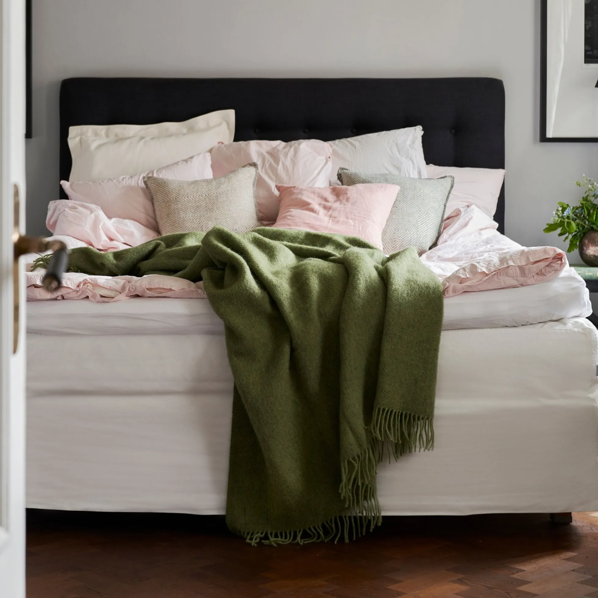 Uldplaid - 130x200 cm - Gotlanduld/lammeuld - Gotland Pear