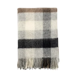 Uldplaid - 130x200 cm - Gotlanduld/lammeuld - Gotland Multi Grey