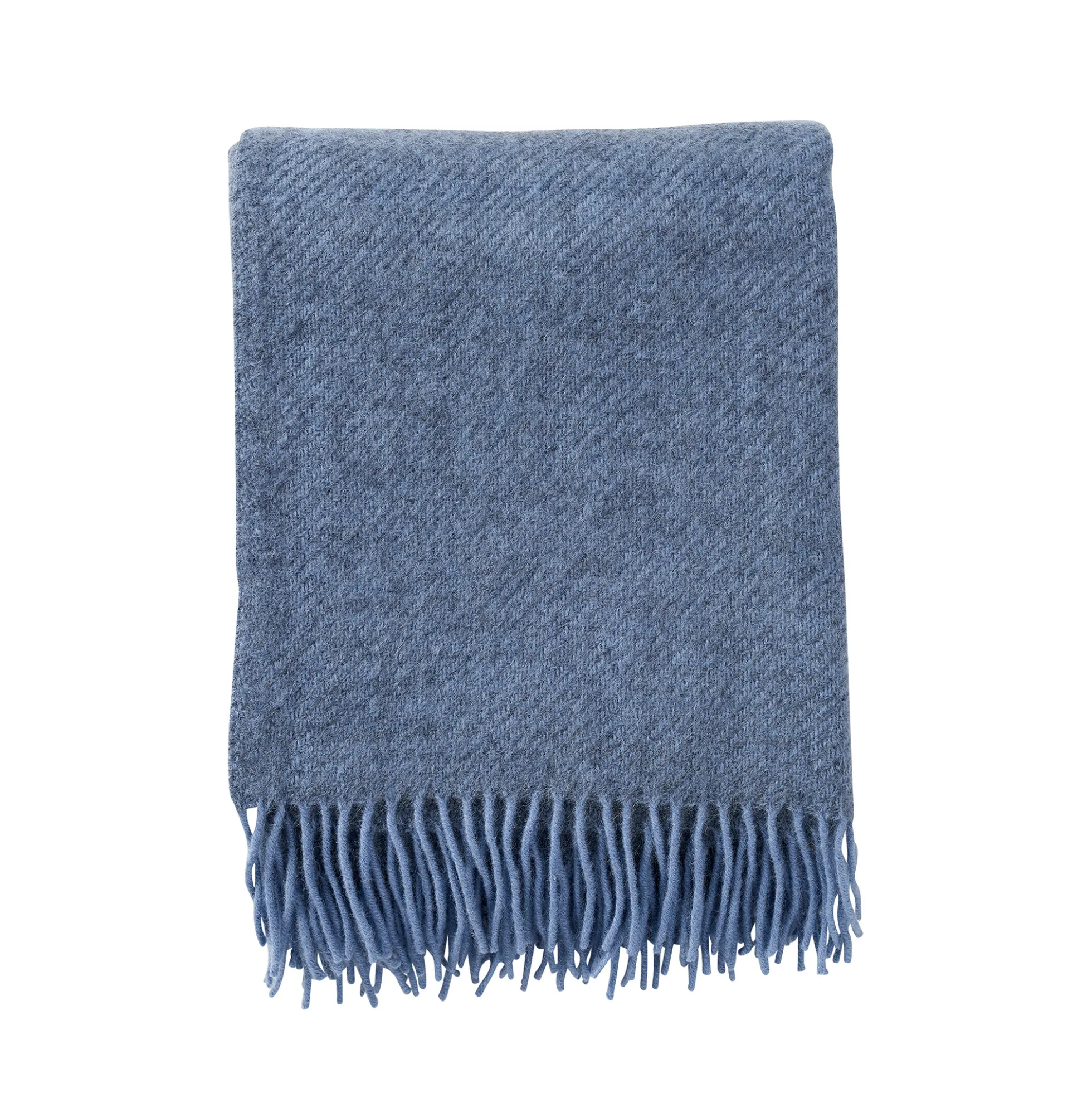 Uldplaid - 130x200 cm - Gotlanduld/lammeuld - Gotland Infinity blue