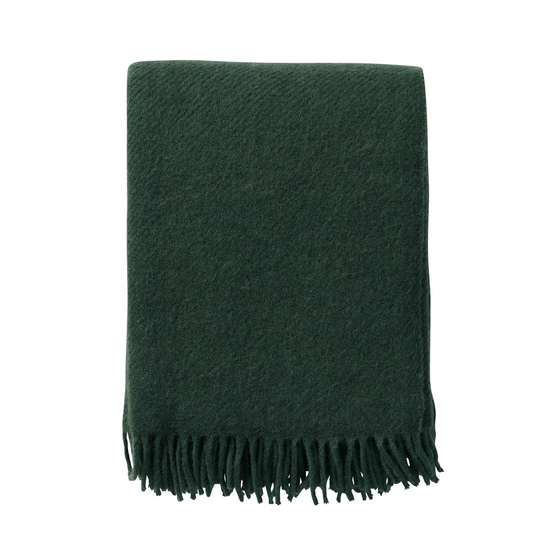 Uldplaid - 130x200 cm - Gotlanduld/lammeuld - Gotland Bottle Green
