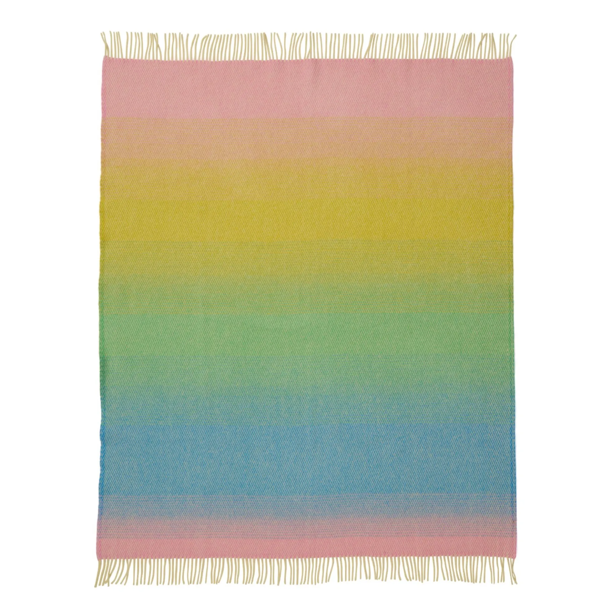 Uldplaid - 130x200 cm - 100% Lammeuld - Aurora Pastel Dream