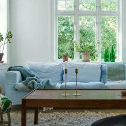Uldplaid - 130x200 cm - 100% Lammeuld - Sorbet Silky Blue