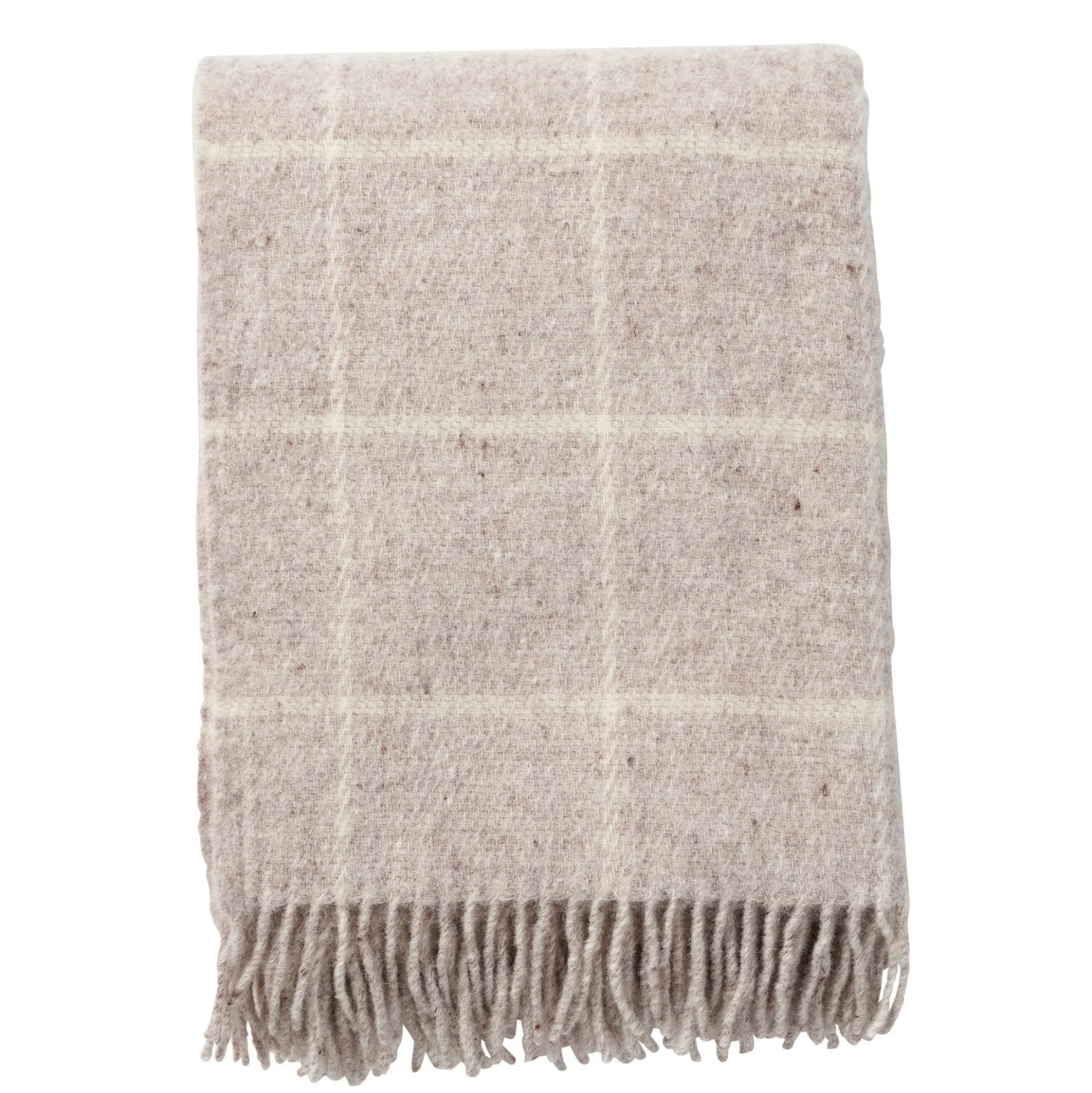 Uldplaid - 130x200 cm - 100% Lammeuld - Vinga Beige