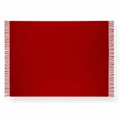 Uldplaid 130x200 cm - Metro rød