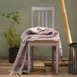 Uldplaid - 130x200 cm - Recycled uld/lammeuld - Frank Purple