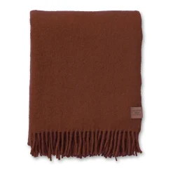 Uldplaid - 130x180 cm - Recycled uld/lammeuld - True Rust