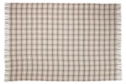 Uldplaid 130x200 cm - 100% Ren ny uld - Axel sand