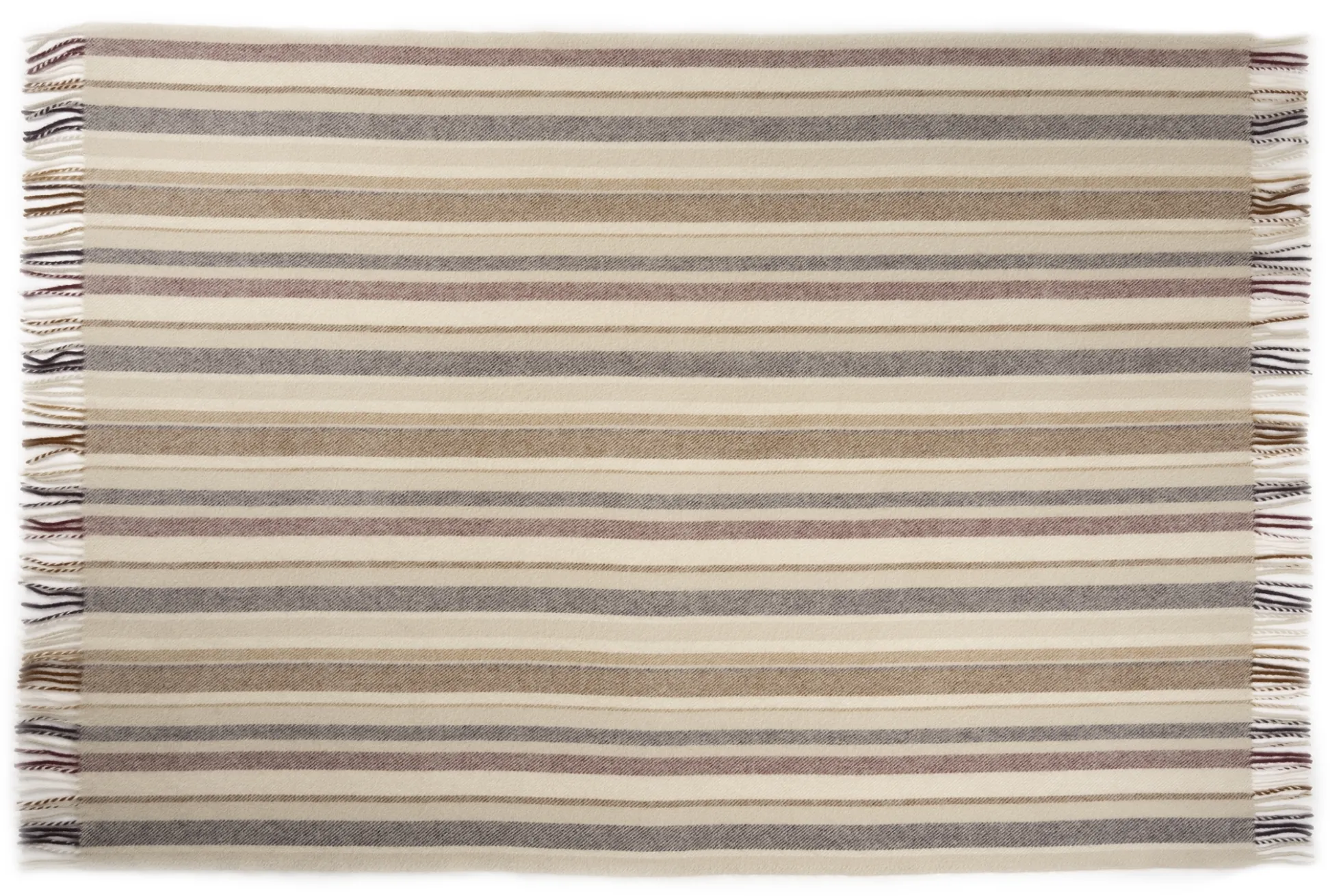 Uldplaid 130x200 cm - 100% Ren ny uld - Bifrost multi