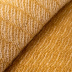 Uldplaid 130x200 cm - 100% Ren ny uld - Saga Honey