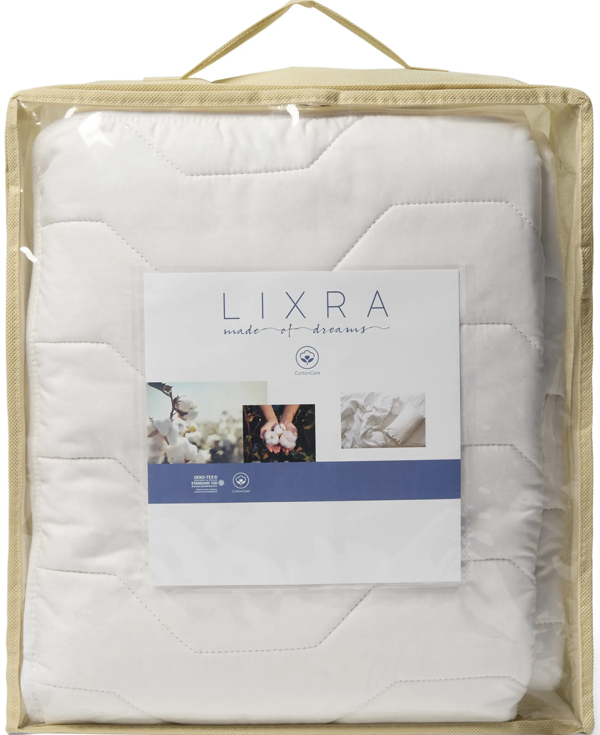 U-Split rullemadras - 180x200 cm - Recycled bomuld - Dansk produceret - Madrasbeskytter - LIXRA