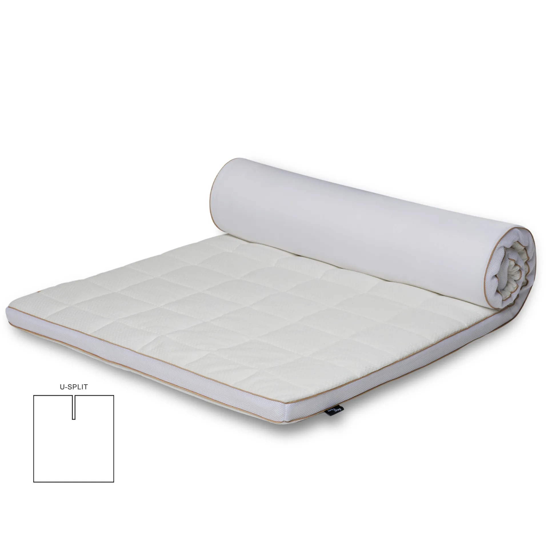 U-Split Topmadras - 180x200 cm 5 cm høj - NASA Memory Skum - Borg Living - Ergonomisk topmadras