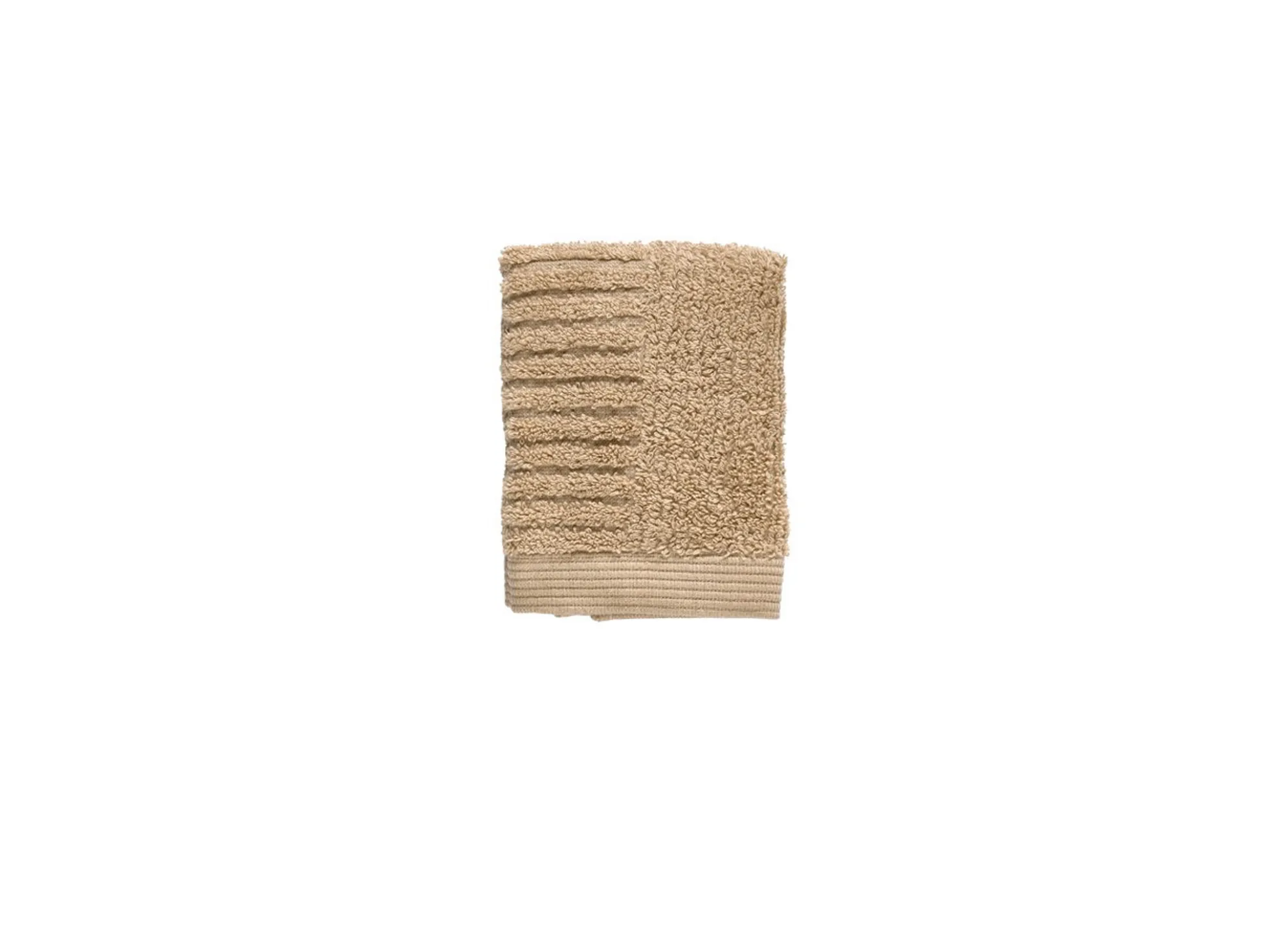 Vaskeklud - 100% bomuld - 30x30 cm - Zone Denmark Classic - Camel