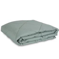 Vattæppe - Støvet grøn - Sval fiberdyne - 140x200 cm - Zen Sleep sommerdyne