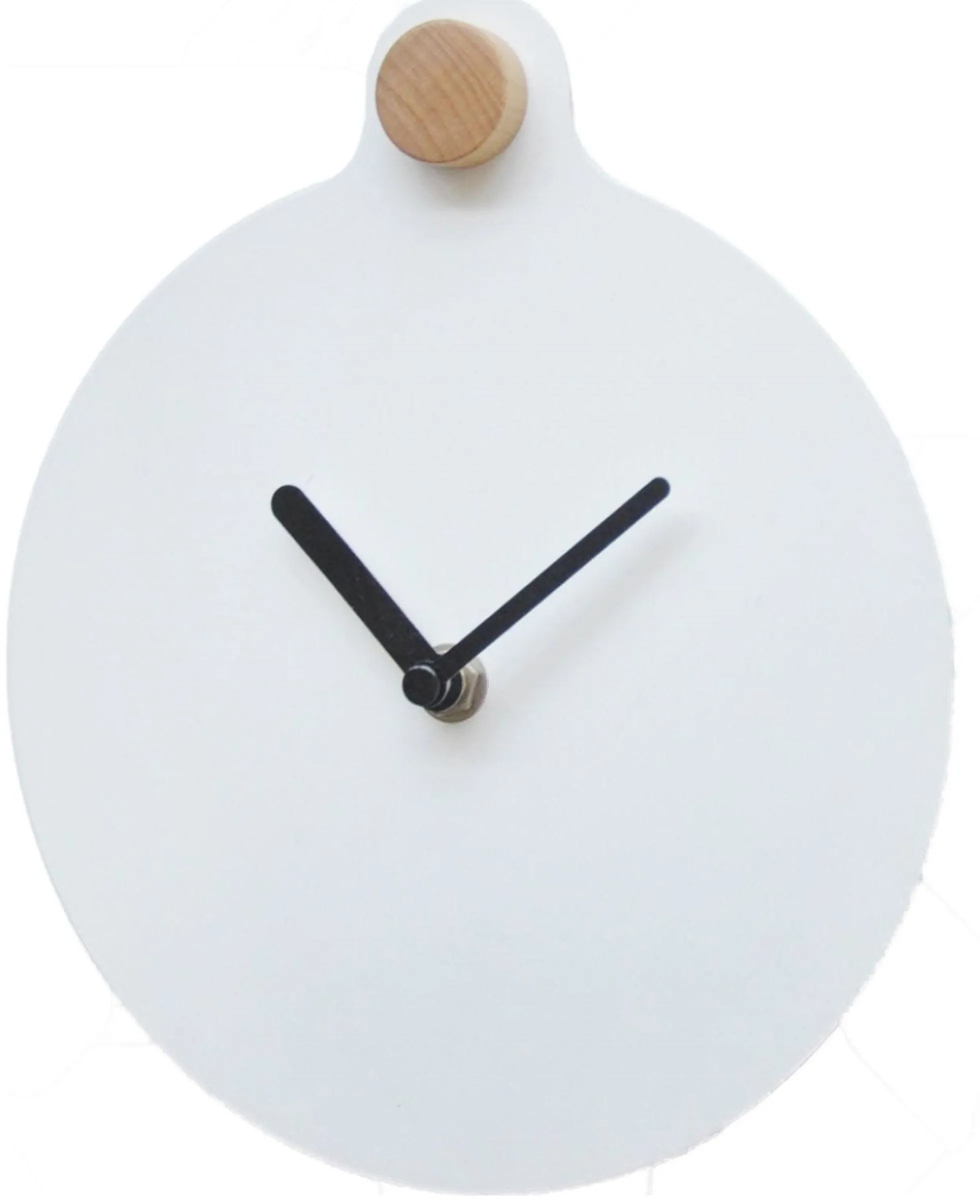 Vægur - Hvidt og elegant ur fra Turiform - Ø18 cm.
