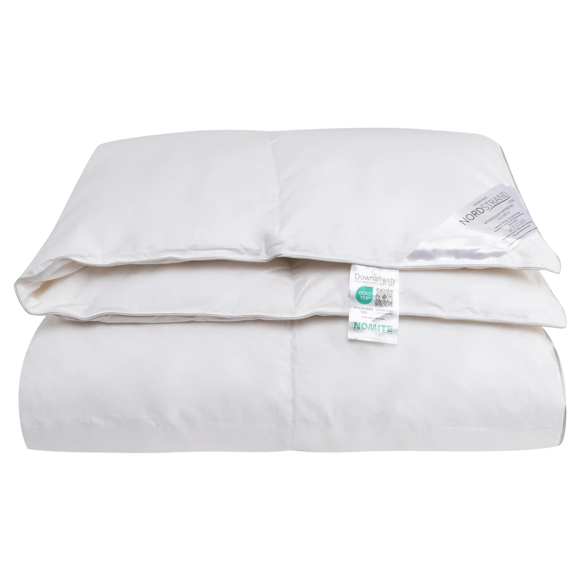 Vinterdyne med 100% fine moskusdun - 150x210 cm - Allergivenlig dundyne - Nordstrand Home varm dyne