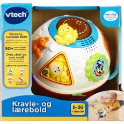 VTech Baby kravle- og lærebold med dansk tale