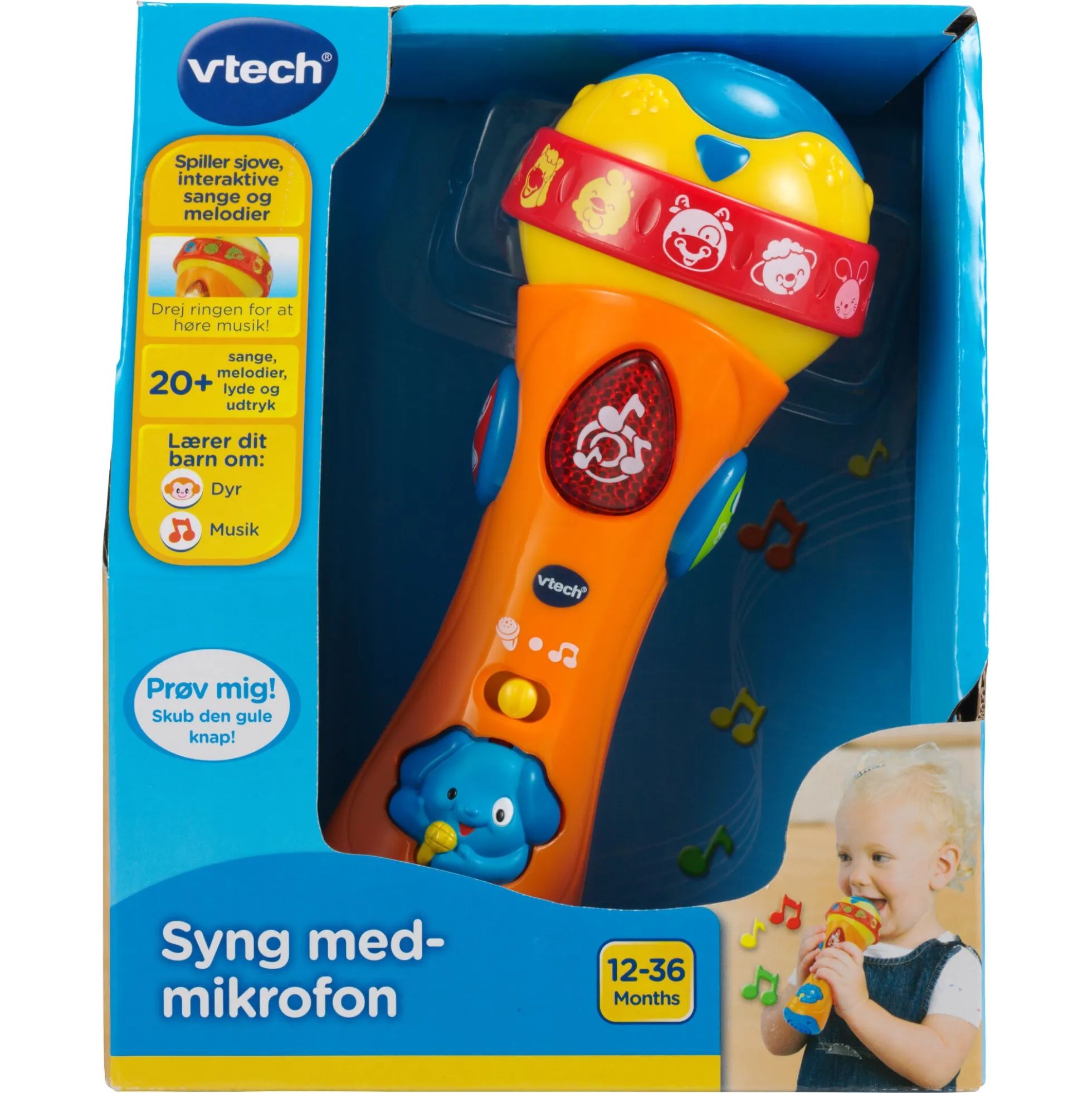 VTech Baby Syng med mikrofon med dansk tale