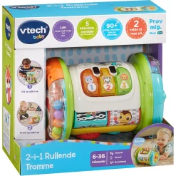 VTech 2-in-1 Rolling Explorer Drum aktivitetslegetøj