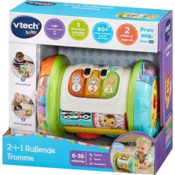 VTech 2-in-1 Rolling Explorer Drum aktivitetslegetøj