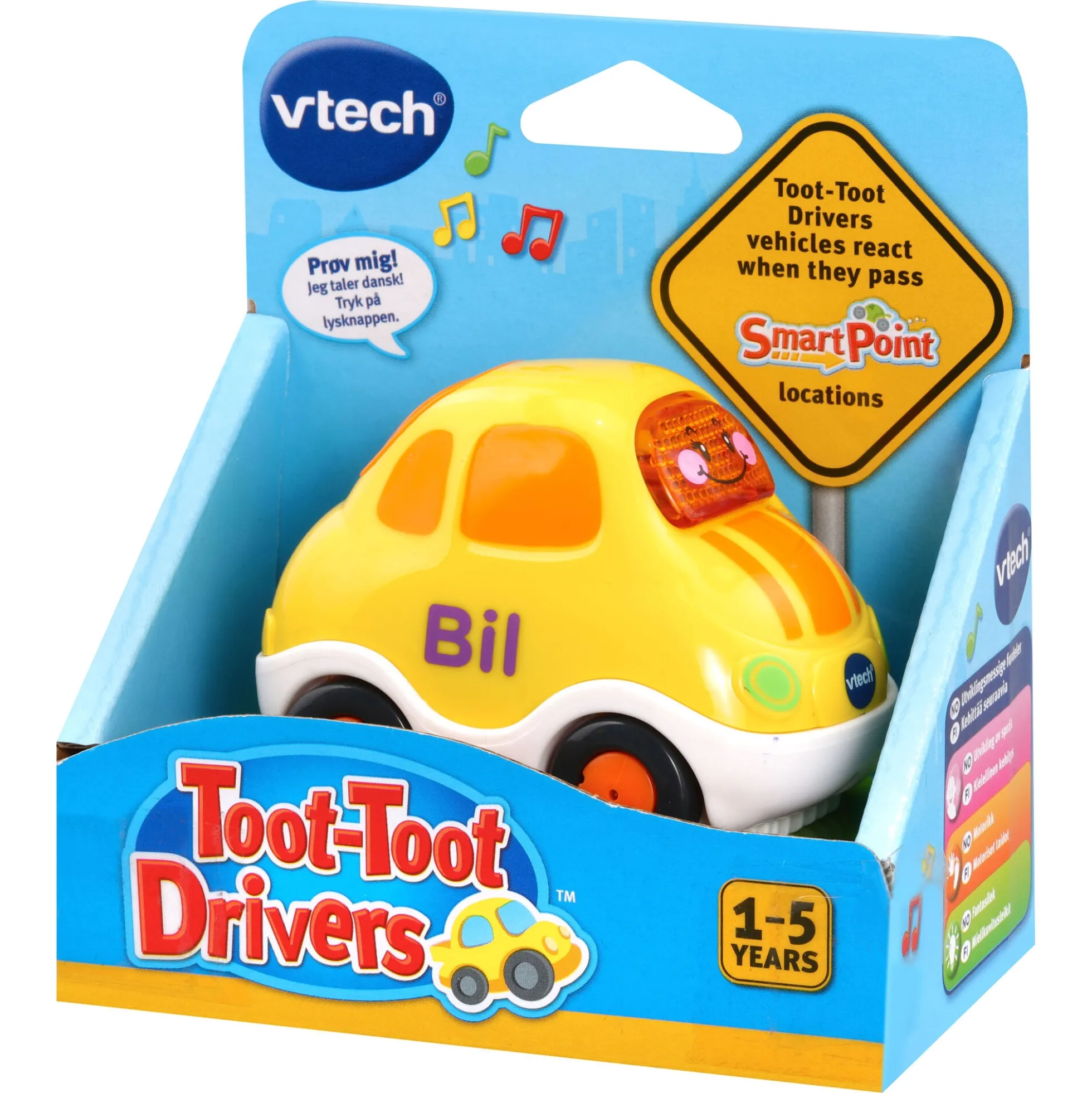 VTech Toot-Toot Drivers bil med dansk tale
