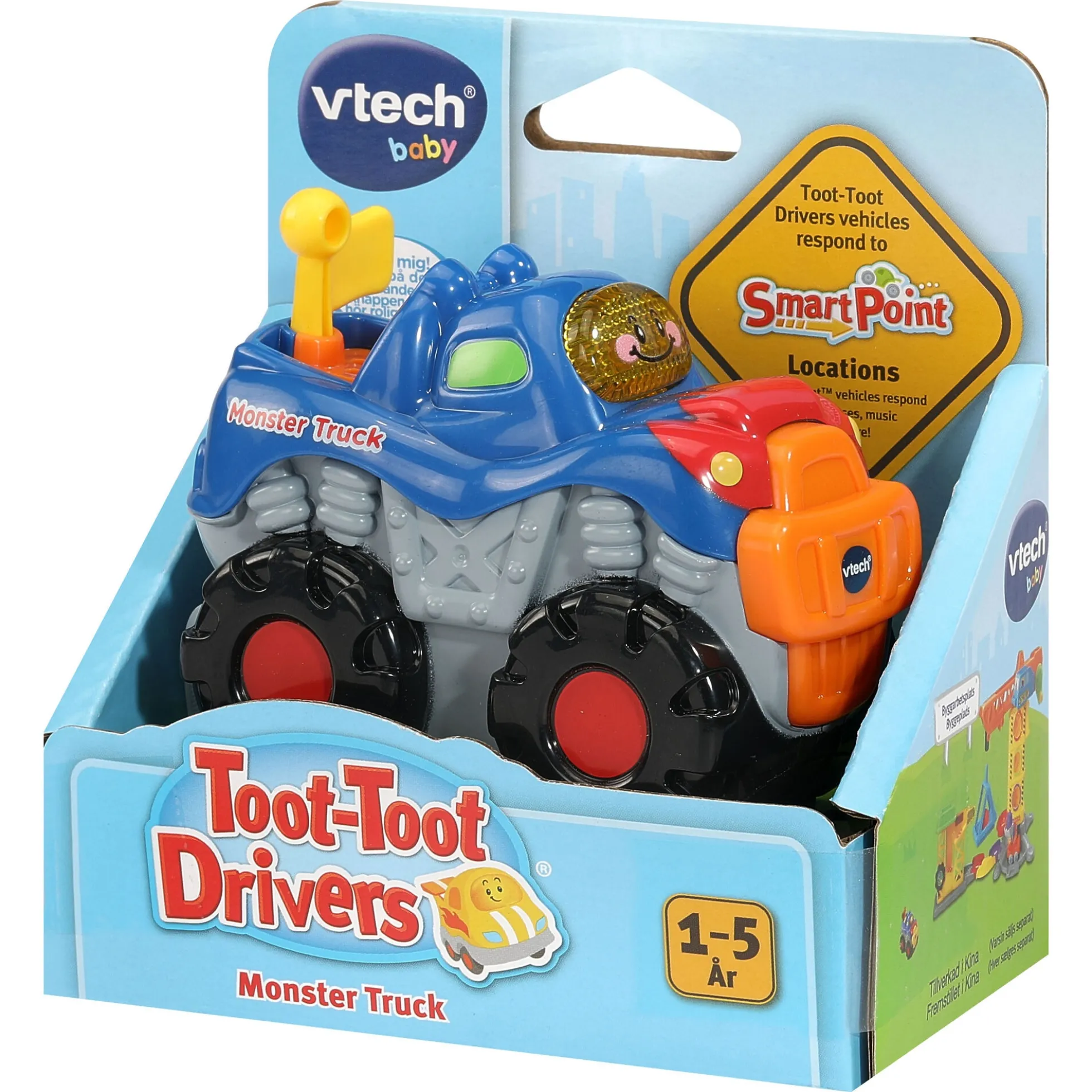 VTech Toot-Toot Drivers monstertruck med dansk tale