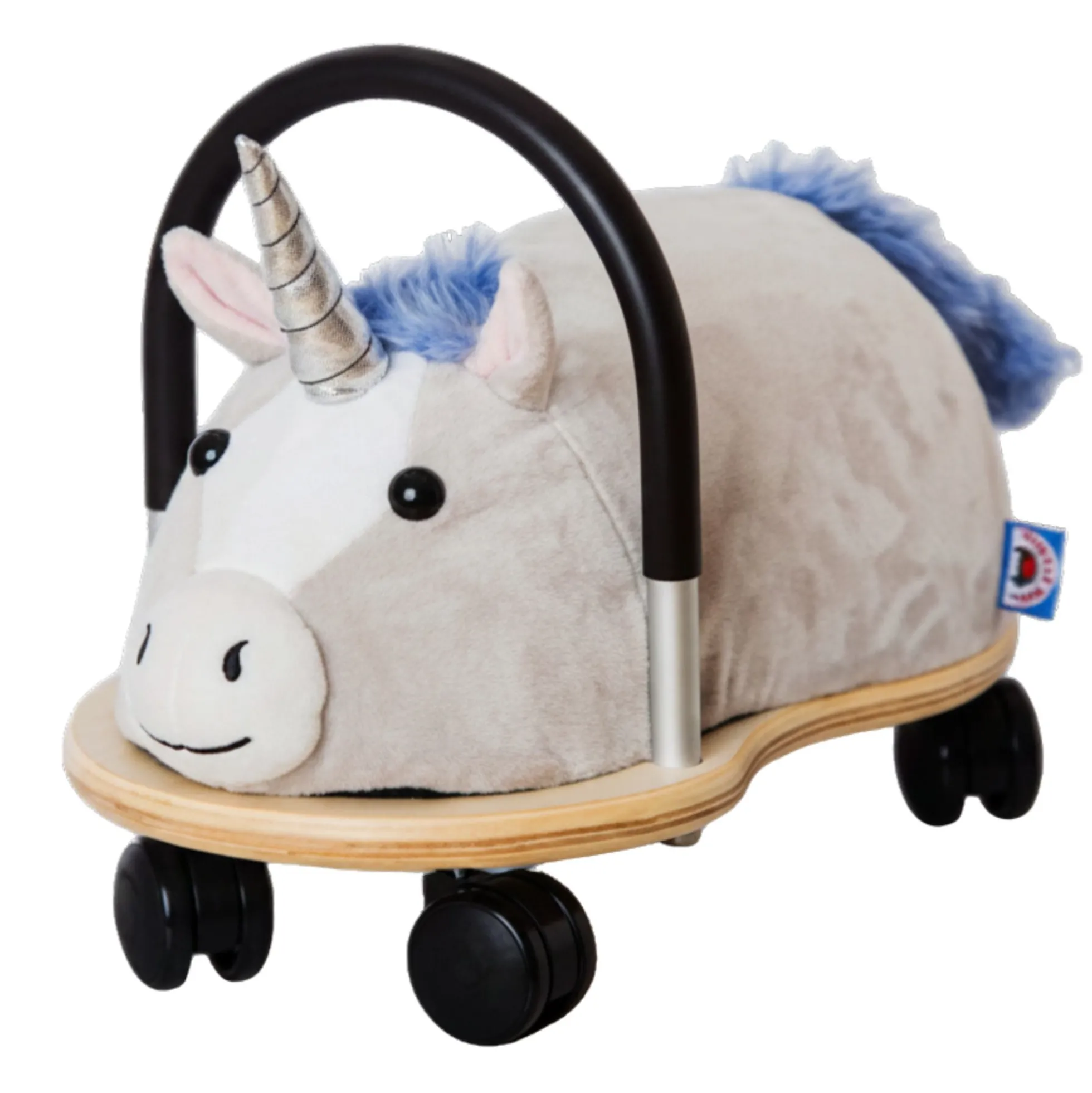 Wheely Bug Plush enhjørning - Lille - Gåvogn med 360° hjul